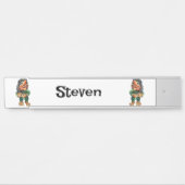 スカンジナビアおもしろいトロールイラストレーション水彩 サインプレート (正面)