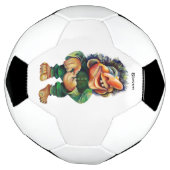 スカンジナビアおもしろいトロールイラストレーション水彩 サッカーボール (回転)