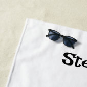 スカンジナビアおもしろいトロールイラストレーション水彩 ビーチタオル (インサイチュ)