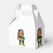 スカンジナビアおもしろいトロールイラストレーション水彩 フェイバーボックス (裏面サイド)