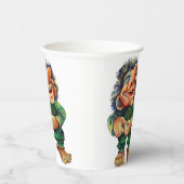 スカンジナビアおもしろいトロールイラストレーション水彩 紙コップ (右)