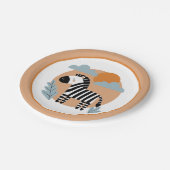 スカンジナビアお洒落の影響を受けたゼブラ ペーパープレート (アングル)