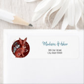 スカンジナビアお洒落フォークアートハレボタニカル ラベル (インサイチュ)