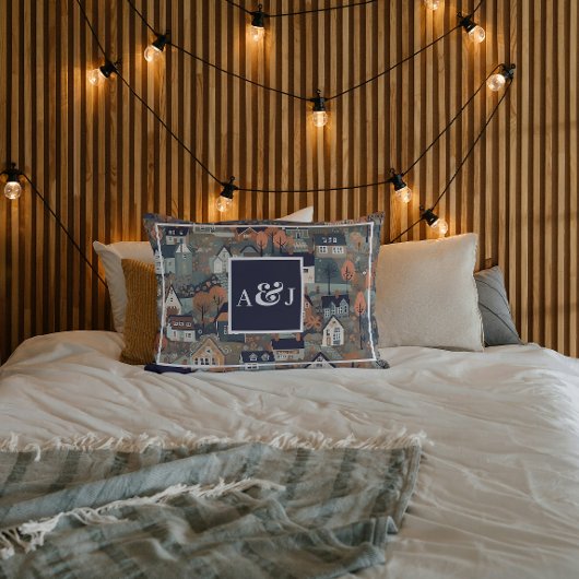 スカンジナビアお洒落ヴィレッジモノグラム 枕カバー