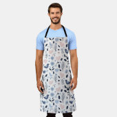 スカンジナビアお洒落鳥 エプロン (着用した状態)