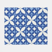 スカンジナビアにおける抽象芸術の幾何学的シームレスパターン フリースブランケット (正面(横))