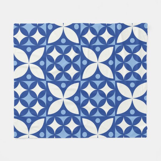 スカンジナビアにおける抽象芸術の幾何学的シームレスパターン フリースブランケット (正面(横))