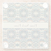 スカンジナビアのアートデコ オーダーメイド ガラスコースター (裏面)