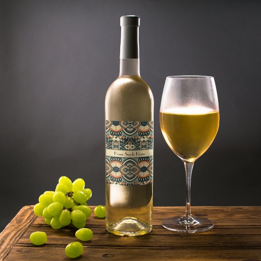 スカンジナビアのアートデコ オーダーメイド ワインラベル