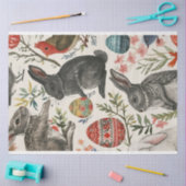 スカンジナビアのイースターウサギ卵エスニック 薄葉紙 (クラフト)