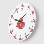 スカンジナビアのエンジェルアートクロック ラージ壁時計 (傾斜)