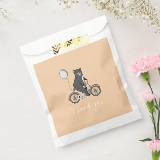 スカンジナビアのクマのミニマリストありがとう フェイバーバッグ (封をした状態)