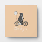 スカンジナビアのクマのミニマリストありがとう フォトプラーク (正面)