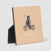 スカンジナビアのクマのミニマリストありがとう フォトプラーク (正面)