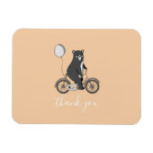 スカンジナビアのクマのミニマリストありがとう マグネット (横)