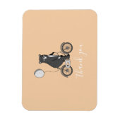 スカンジナビアのクマのミニマリストありがとう マグネット (縦)