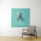 スカンジナビアのクマをバイクミニマルパーソナライズされたリスト タペストリー (インサイチュ)