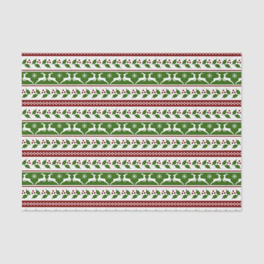 スカンジナビアのクリスマスのトナカイ 薄葉紙 (正面)