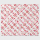 スカンジナビアのクリスマスのモダンなRosemalingパターン ラッピングペーパー (フラット)