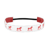 スカンジナビアのクリスマスの揺りパターン（の模様が）ある馬 アスレチックヘッドバンド (正面)