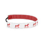 スカンジナビアのクリスマスの揺りパターン(の模様が)ある馬 アスレチックヘッドバンド (左)