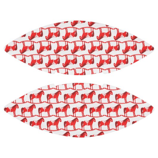 スカンジナビアのクリスマスの揺りパターン（の模様が）ある馬 アメリカンフットボール (パネル)