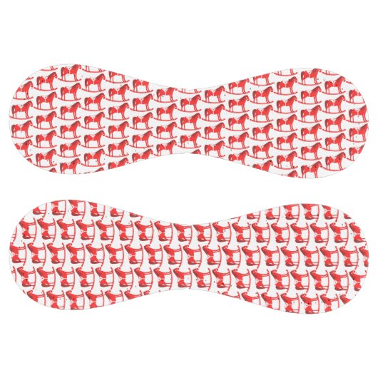 スカンジナビアのクリスマスの揺りパターン（の模様が）ある馬 ソフトボール (パネル)