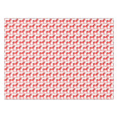 スカンジナビアのクリスマスの揺りパターン(の模様が)ある馬 テーブルクロス (正面(横))