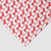 スカンジナビアのクリスマスの揺りパターン（の模様が）ある馬 薄葉紙 (詳細)