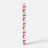 スカンジナビアのクリスマスの揺りパターン(の模様が)ある馬 iPhone 15ケース (左側面)