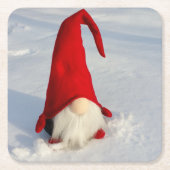 スカンジナビアのクリスマスの格言 スクエアペーパーコースター (正面)