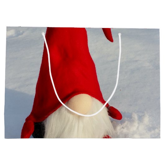 スカンジナビアのクリスマスの格言 ラージペーパーバッグ (裏面)