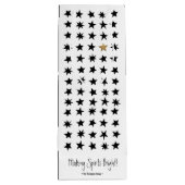 スカンジナビアのクリスマスをテーマにしたワイン抱き枕 ワインギフトバッグ (裏面)