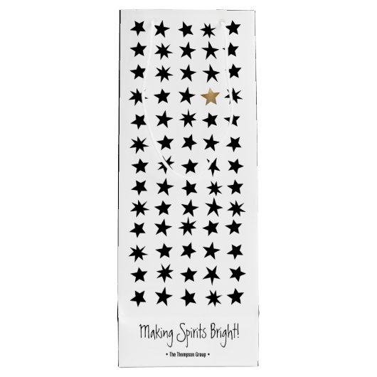 スカンジナビアのクリスマスをテーマにしたワイン抱き枕 ワインギフトバッグ (裏面)