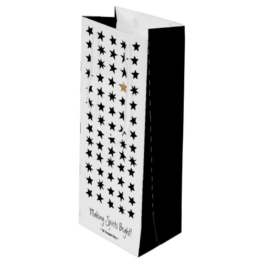 スカンジナビアのクリスマスをテーマにしたワイン抱き枕 ワインギフトバッグ (正面アングル)