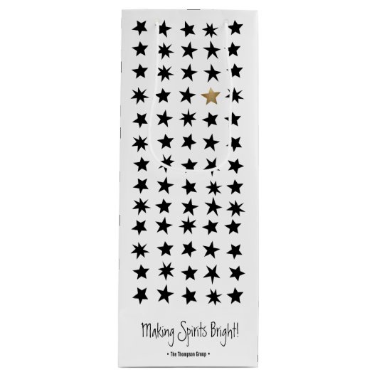 スカンジナビアのクリスマスをテーマにしたワイン抱き枕 ワインギフトバッグ (正面)