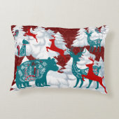 スカンジナビアのクリスマスアクセント枕 アクセントクッション (裏面)
