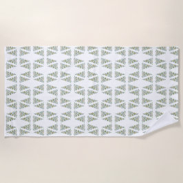 スカンジナビアのクリスマスツリーパターン ビーチタオル