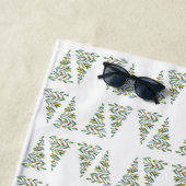 スカンジナビアのクリスマスツリーパターン ビーチタオル (インサイチュ)