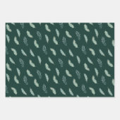 スカンジナビアのクリスマスツリーパターン ラッピングペーパーシート (正面3)