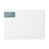 スカンジナビアのクリスマスツリー住所 シール ラップアラウンドラベル (正面)