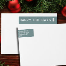 スカンジナビアのクリスマスツリー住所 シール