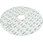 スカンジナビアのクリスマスツリー落書き ブラッシュドポリエステルツリースカート (アングル)