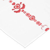 スカンジナビアのクリスマスパターンテーブルのランナー ショートテーブルランナー (コーナー)