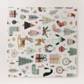 スカンジナビアのクリスマスパターンパズル ジグソーパズル (横)