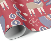 スカンジナビアのクリスマスパターン ラッピングペーパー (ロールコーナー)