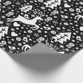 スカンジナビアのクリスマスパターン ラッピングペーパー (角)