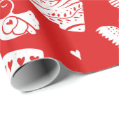 スカンジナビアのクリスマスパターン ラッピングペーパー (ロールコーナー)