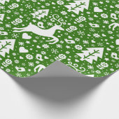 スカンジナビアのクリスマスパターン ラッピングペーパー (角)