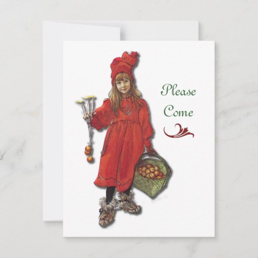 スカンジナビアのクリスマスパーティー 招待状 (正面)